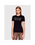 Versace Jeans Couture Тишърт Mirror 72HAHG01 Черен Regular Fit - Pepit.bg