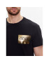 Versace Jeans Couture Тишърт Piece Text Foil 74GAHG02 Черен Regular Fit - Pepit.bg