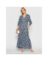 Victoria Victoria Beckham Ежедневна рокля Printed Faille 2221WDR002595A Тъмносин Relaxed Fit - Pepit.bg