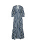 Victoria Victoria Beckham Ежедневна рокля Printed Faille 2221WDR002595A Тъмносин Relaxed Fit - Pepit.bg