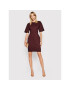 Victoria Victoria Beckham Плетена рокля Ponti 2221JDR002477A Бордо Slim Fit - Pepit.bg