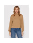 Vila Блуза Ribbi 14065569 Кафяв Relaxed Fit - Pepit.bg