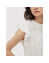 Vila Блуза Visia 14075227 Бял Loose Fit - Pepit.bg