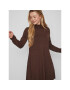 Vila Плетена рокля Comfy 14087511 Кафяв Regular Fit - Pepit.bg