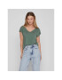 Vila Тишърт Modala 14074847 Зелен Relaxed Fit - Pepit.bg