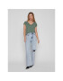 Vila Тишърт Modala 14074847 Зелен Relaxed Fit - Pepit.bg