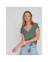 Vila Тишърт Modala 14074847 Зелен Relaxed Fit - Pepit.bg
