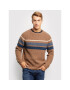 Vistula Пуловер Mr. Stripes RX1521 Кафяв Regular Fit - Pepit.bg