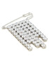 Weekend Max Mara Брошка Gessati 2415751114 Сребрист - Pepit.bg