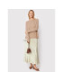 Weekend Max Mara Плисирана пола Gavino 51060129 Бежов Relaxed Fit - Pepit.bg