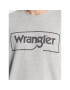 Wrangler Суитшърт Frame Logo Crew W662HAX37 Сив Regular Fit - Pepit.bg