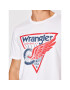Wrangler Тишърт Americana W7J6D3989 Бял Regular Fit - Pepit.bg