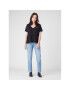 Wrangler Тишърт Drapey W7XKEV100 112328930 Черен Regular Fit - Pepit.bg
