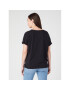 Wrangler Тишърт Drapey W7XKEV100 112328930 Черен Regular Fit - Pepit.bg