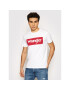 Wrangler Тишърт Logo Tee W742FK989 Бял Regular Fit - Pepit.bg