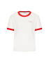 Wrangler Тишърт Ringer W7S0DRR06 Бял Relaxed Fit - Pepit.bg