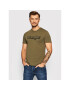 Wrangler Тишърт Ss Logo Tee W7J4D3XIX Зелен Regular Fit - Pepit.bg