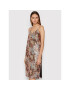 YAS Коктейлна рокля Sequenza 26024465 Кафяв Regular Fit - Pepit.bg