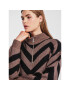 YAS Плетена рокля 26030801 Кафяв Regular Fit - Pepit.bg