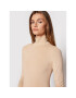 YAS Поло Woola 26024678 Бежов Slim Fit - Pepit.bg