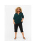 Zizzi Блуза M58832A Зелен Loose Fit - Pepit.bg