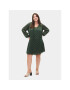 Zizzi Ежедневна рокля M02356B Зелен Regular Fit - Pepit.bg