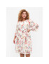 Zizzi Лятна рокля CA06015A Бял Regular Fit - Pepit.bg