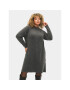 Zizzi Плетена рокля M61087J Сив Regular Fit - Pepit.bg