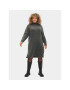 Zizzi Плетена рокля M61087J Сив Regular Fit - Pepit.bg