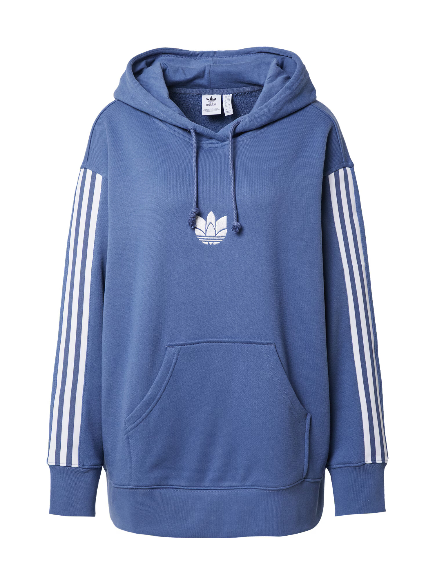 ADIDAS ORIGINALS Блузон с качулка синьо / бяло - Pepit.bg