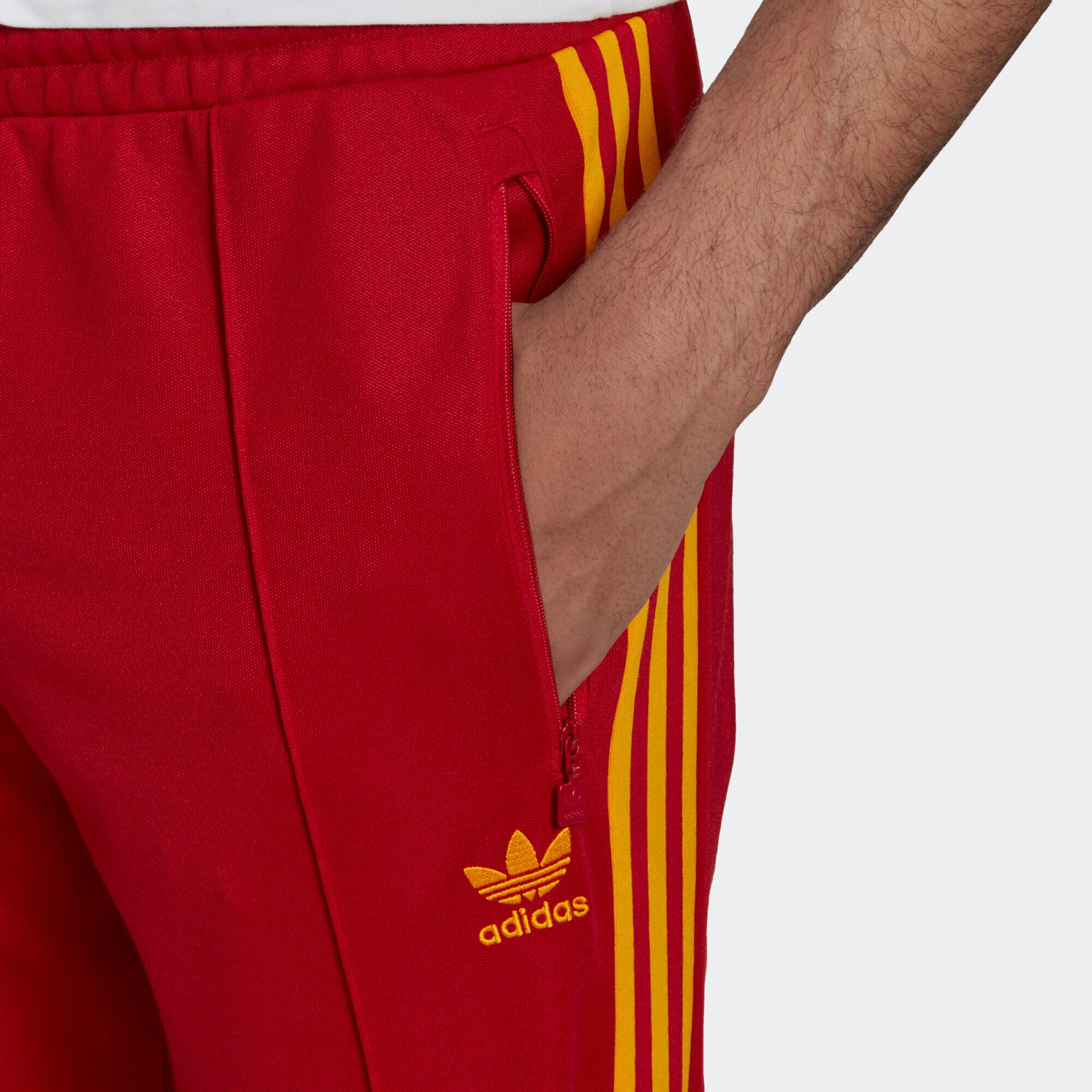 ADIDAS ORIGINALS Панталон 'Beckenbauer' жълто / червено - Pepit.bg