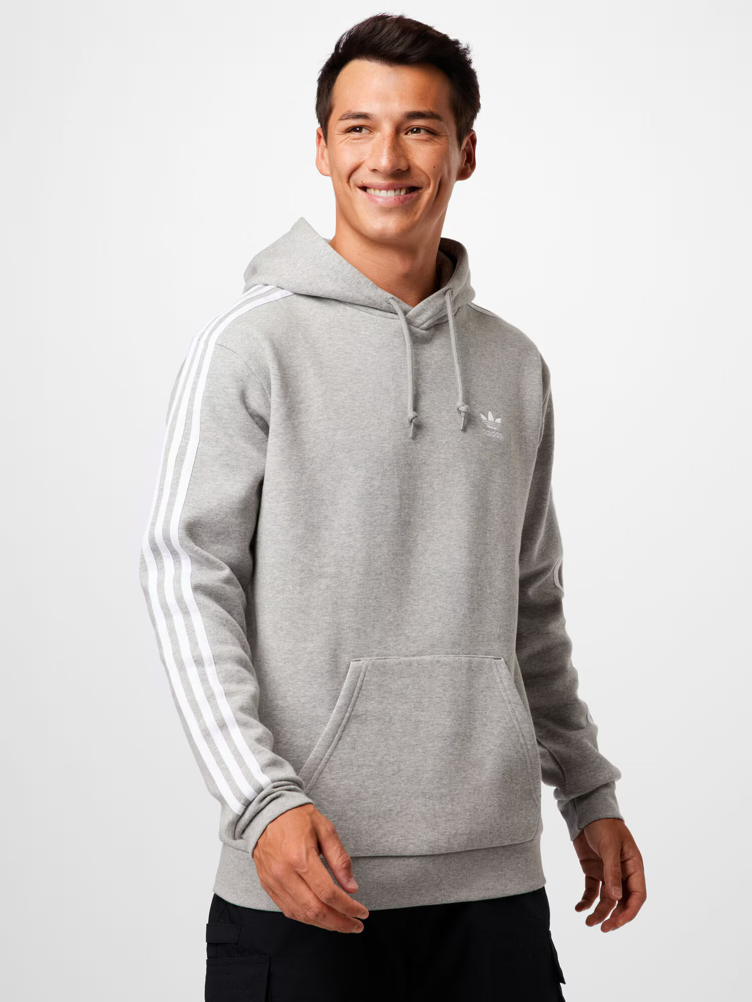 ADIDAS ORIGINALS Суичър 'Adicolor' сив меланж / бяло - Pepit.bg