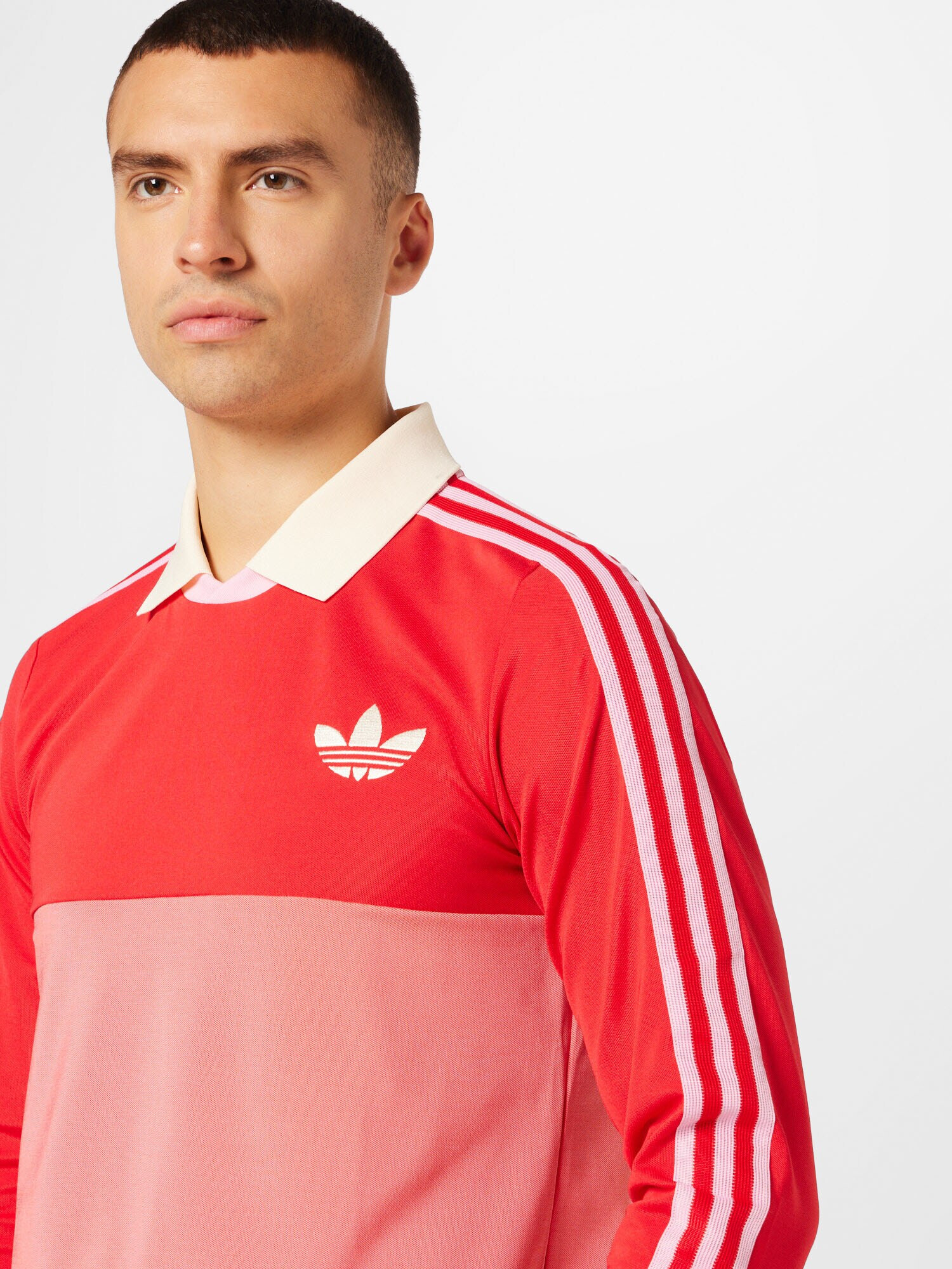 ADIDAS ORIGINALS Тениска 'Adicolor 70S Vintage' червено / пъпеш / бяло - Pepit.bg