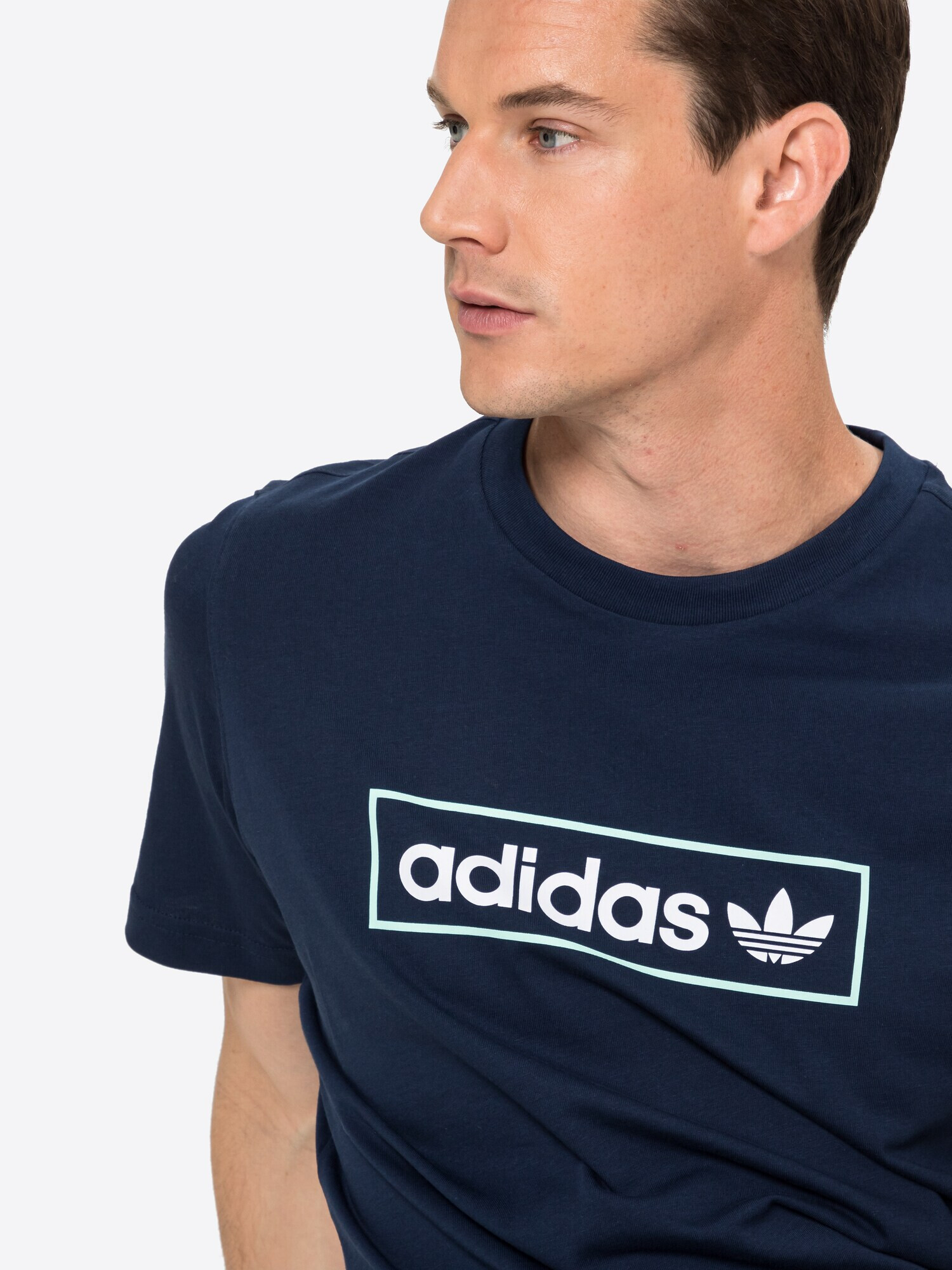 ADIDAS ORIGINALS Тениска нейви синьо / бяло - Pepit.bg