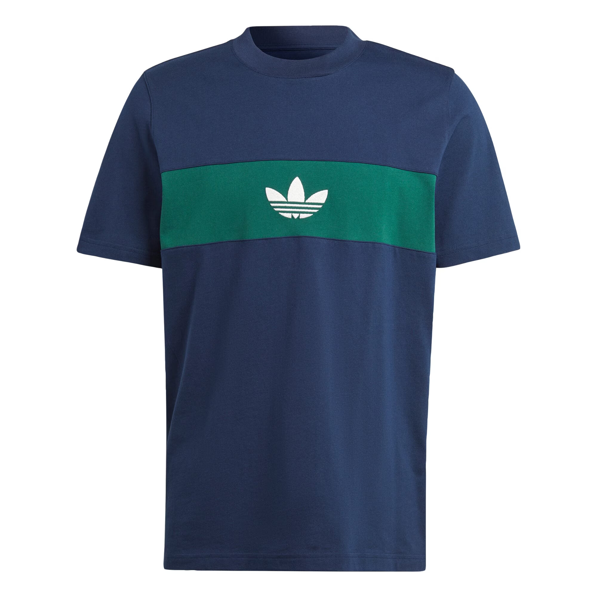 ADIDAS ORIGINALS Тениска 'Ny Cutline' индиго / тъмнозелено / бяло - Pepit.bg