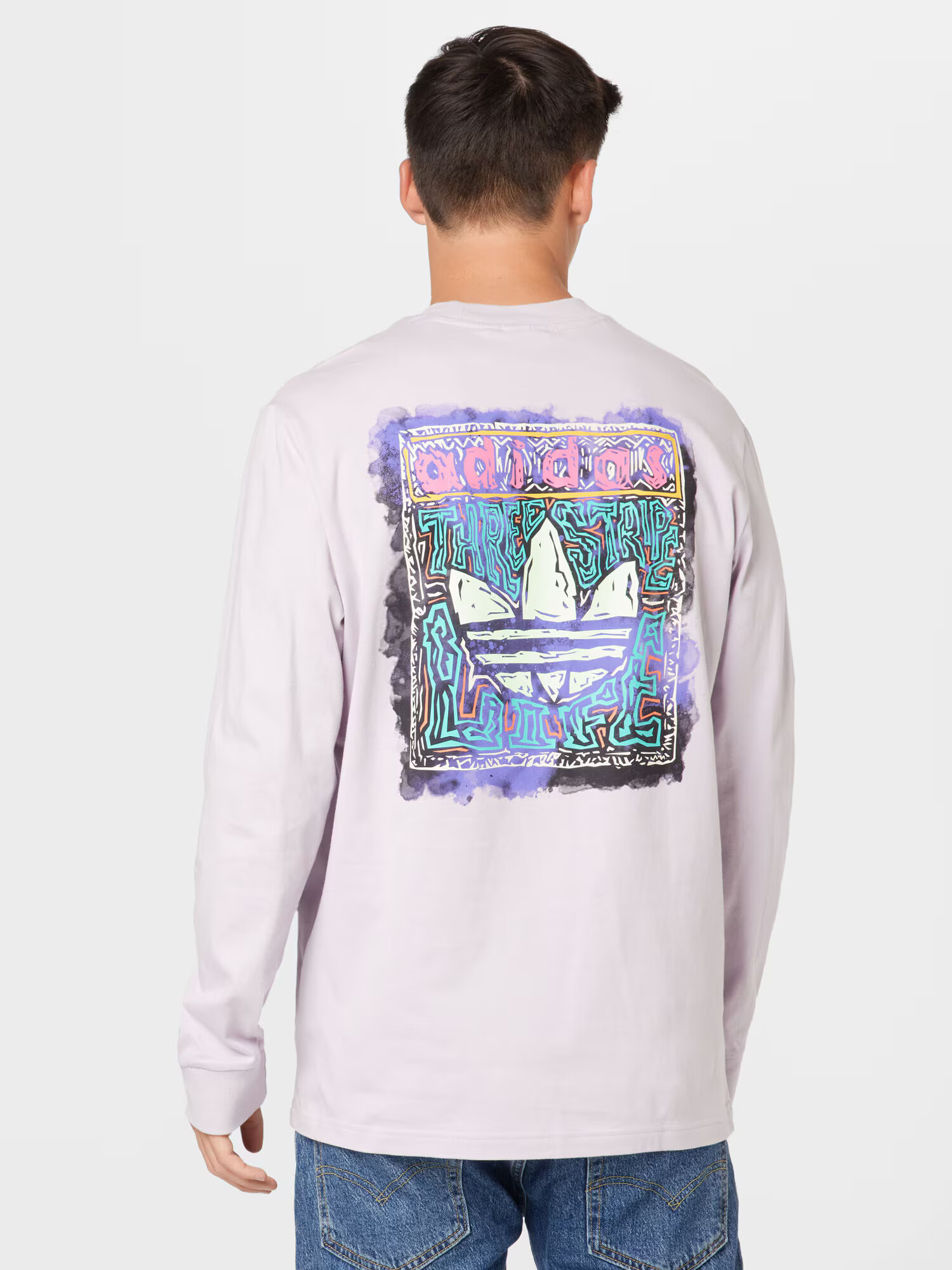 ADIDAS ORIGINALS Тениска пастелнолилаво / пъстро - Pepit.bg