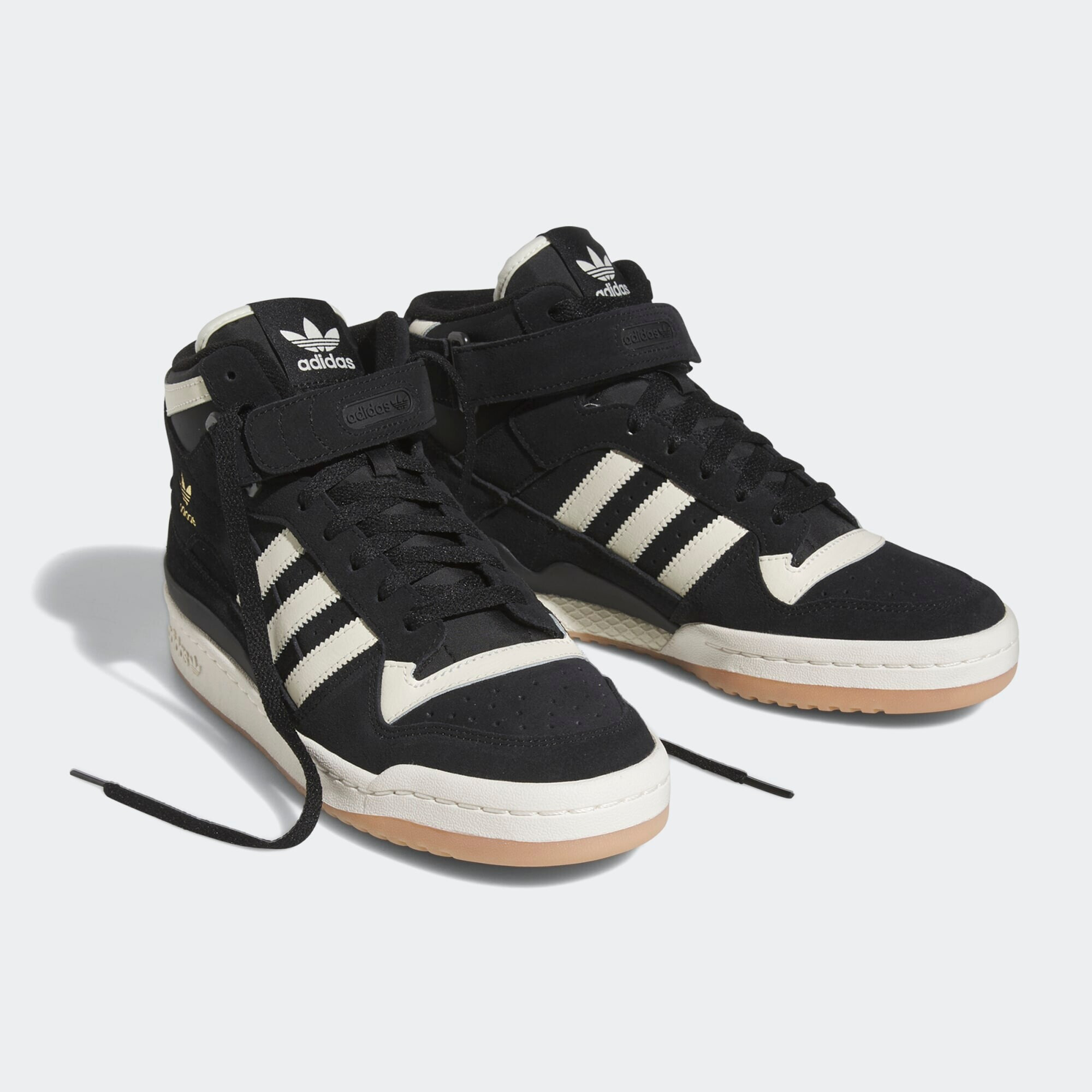 ADIDAS ORIGINALS Високи маратонки 'Forum Mid' златистожълто / черно / бяло - Pepit.bg