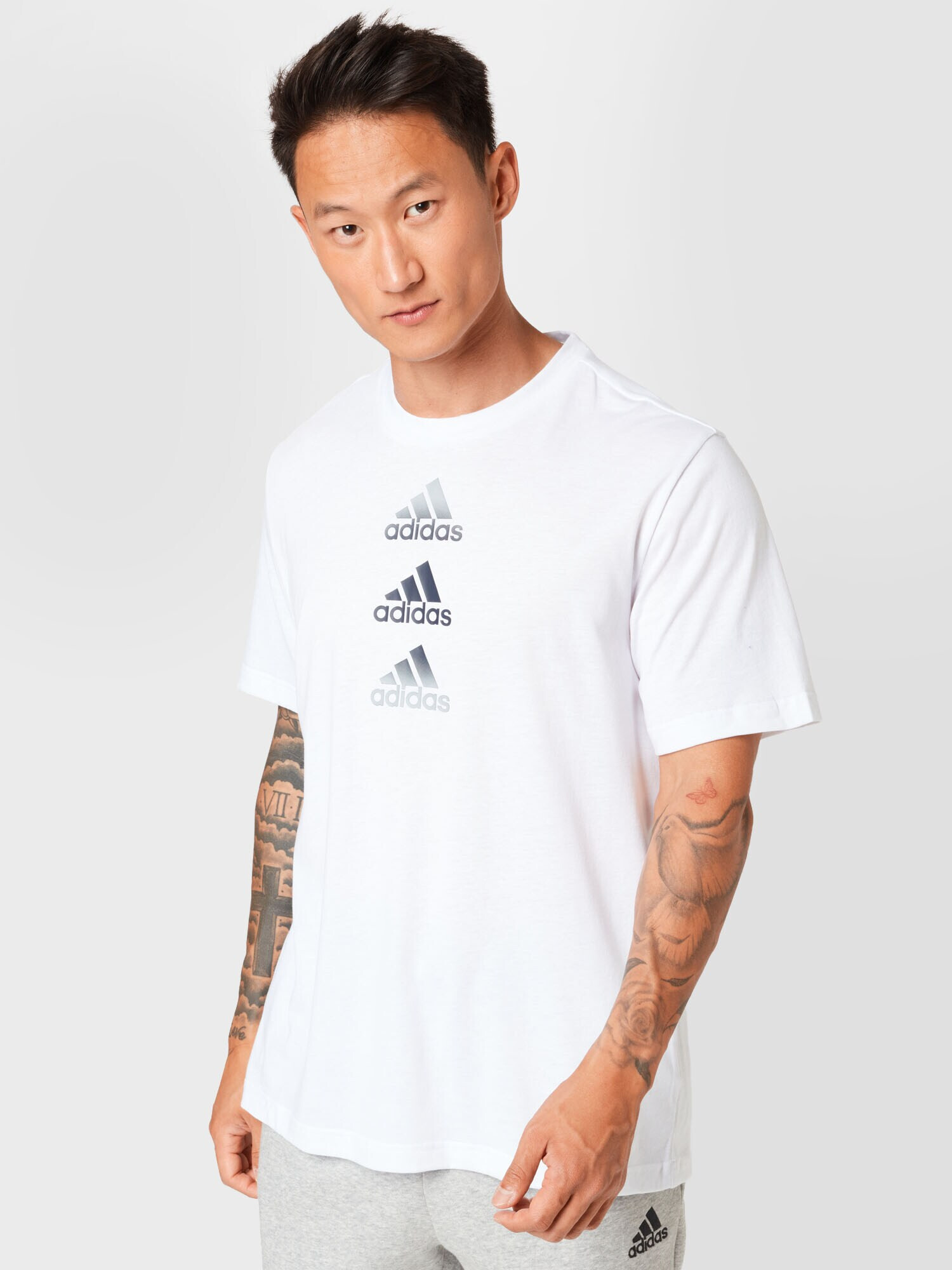 ADIDAS SPORTSWEAR Функционална тениска черно / бяло - Pepit.bg