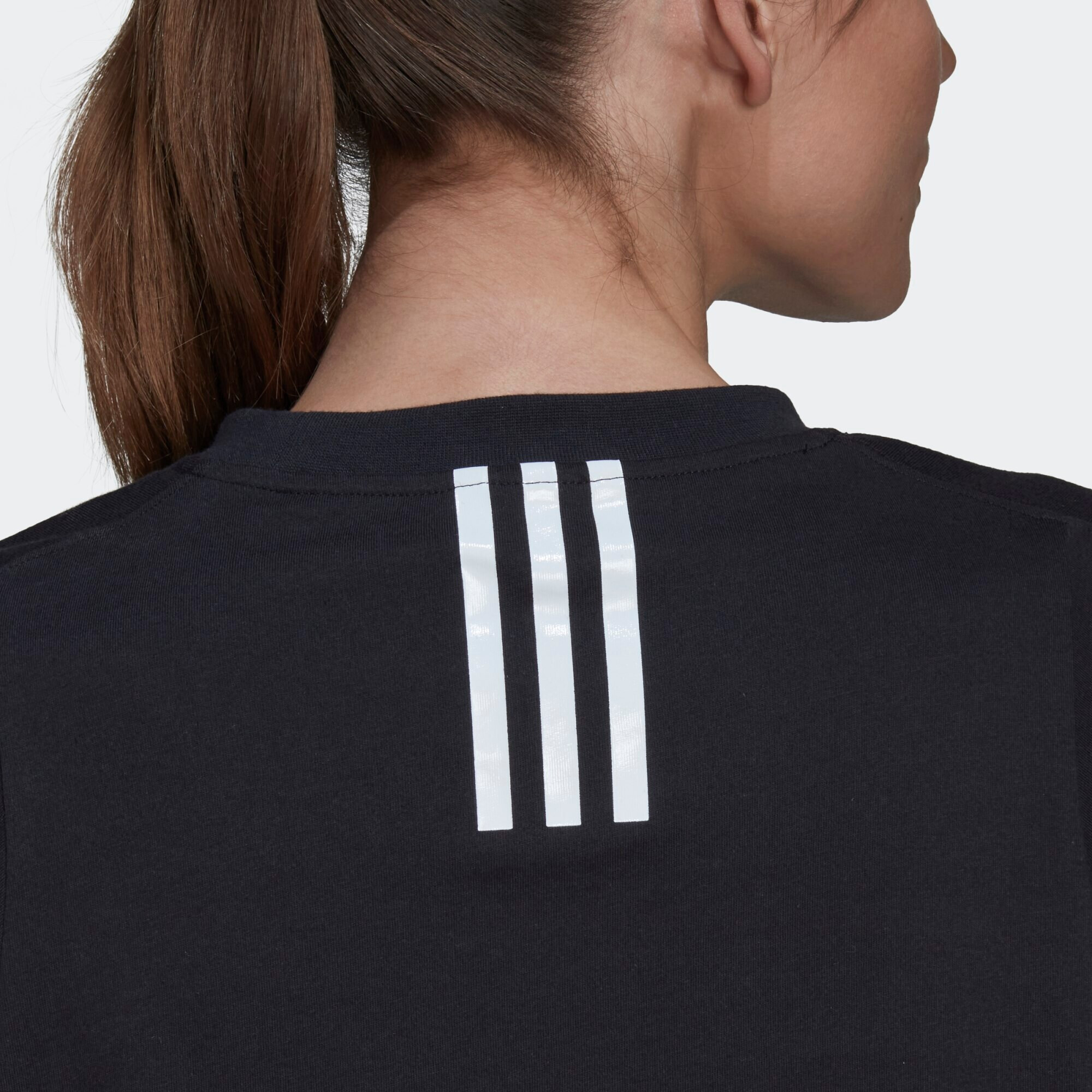 ADIDAS SPORTSWEAR Функционална тениска черно / бяло - Pepit.bg