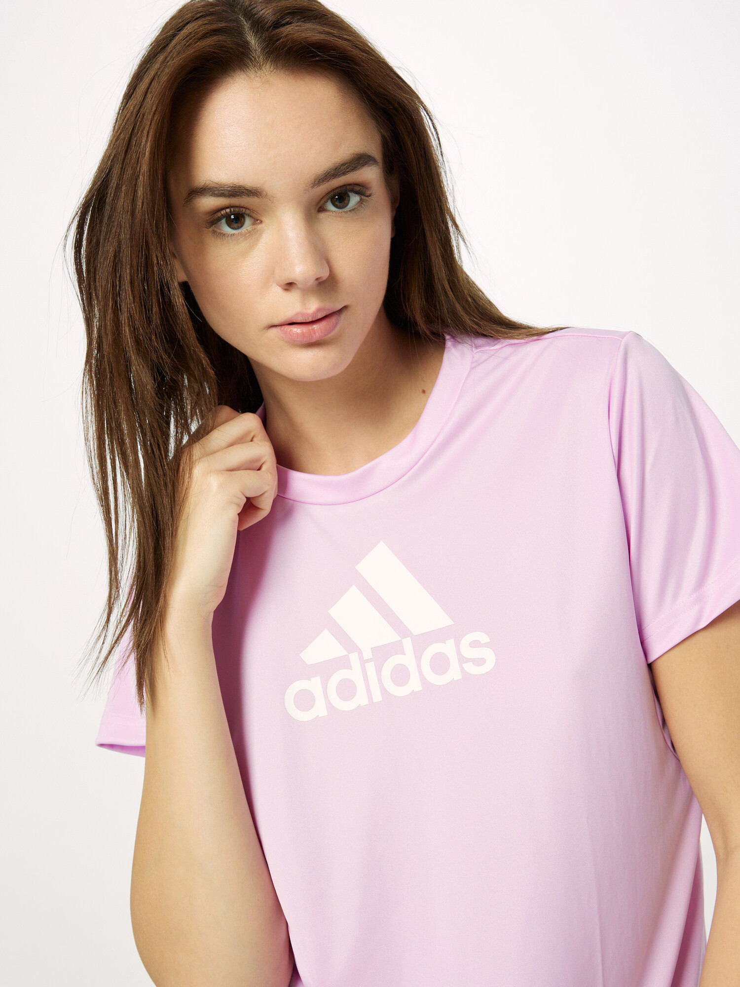 ADIDAS SPORTSWEAR Функционална тениска люляк / бяло - Pepit.bg