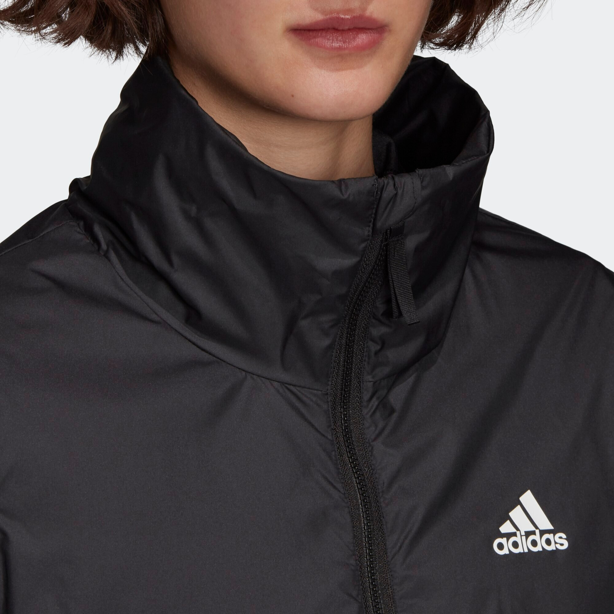 ADIDAS SPORTSWEAR Външно яке черно / бяло - Pepit.bg