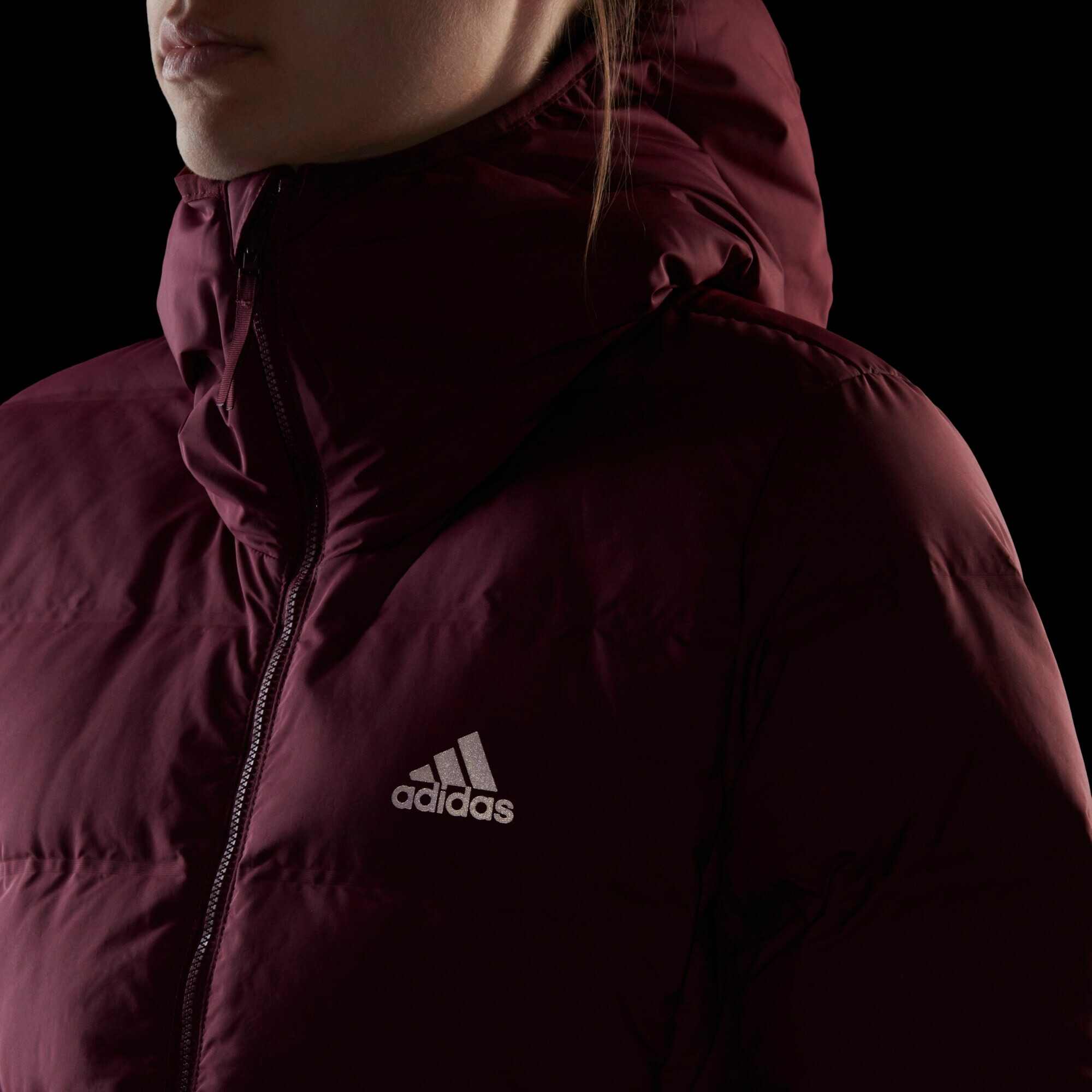 ADIDAS PERFORMANCE Яке Outdoor 'Helionic' сиво / бургундово червено - Pepit.bg