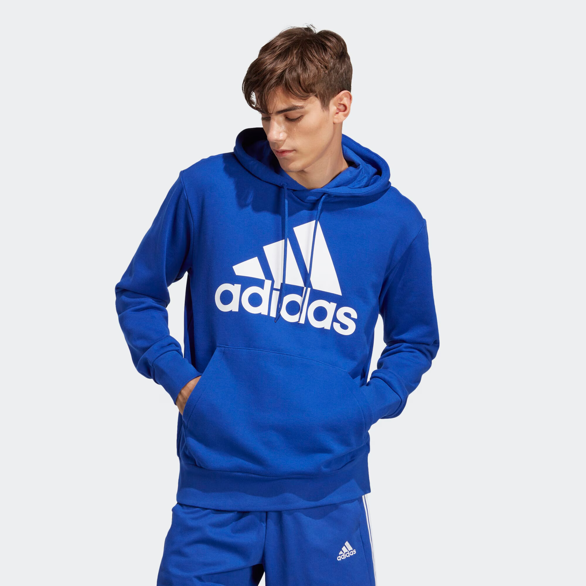 ADIDAS SPORTSWEAR Суичър 'Essentials' кралско синьо / бяло - Pepit.bg