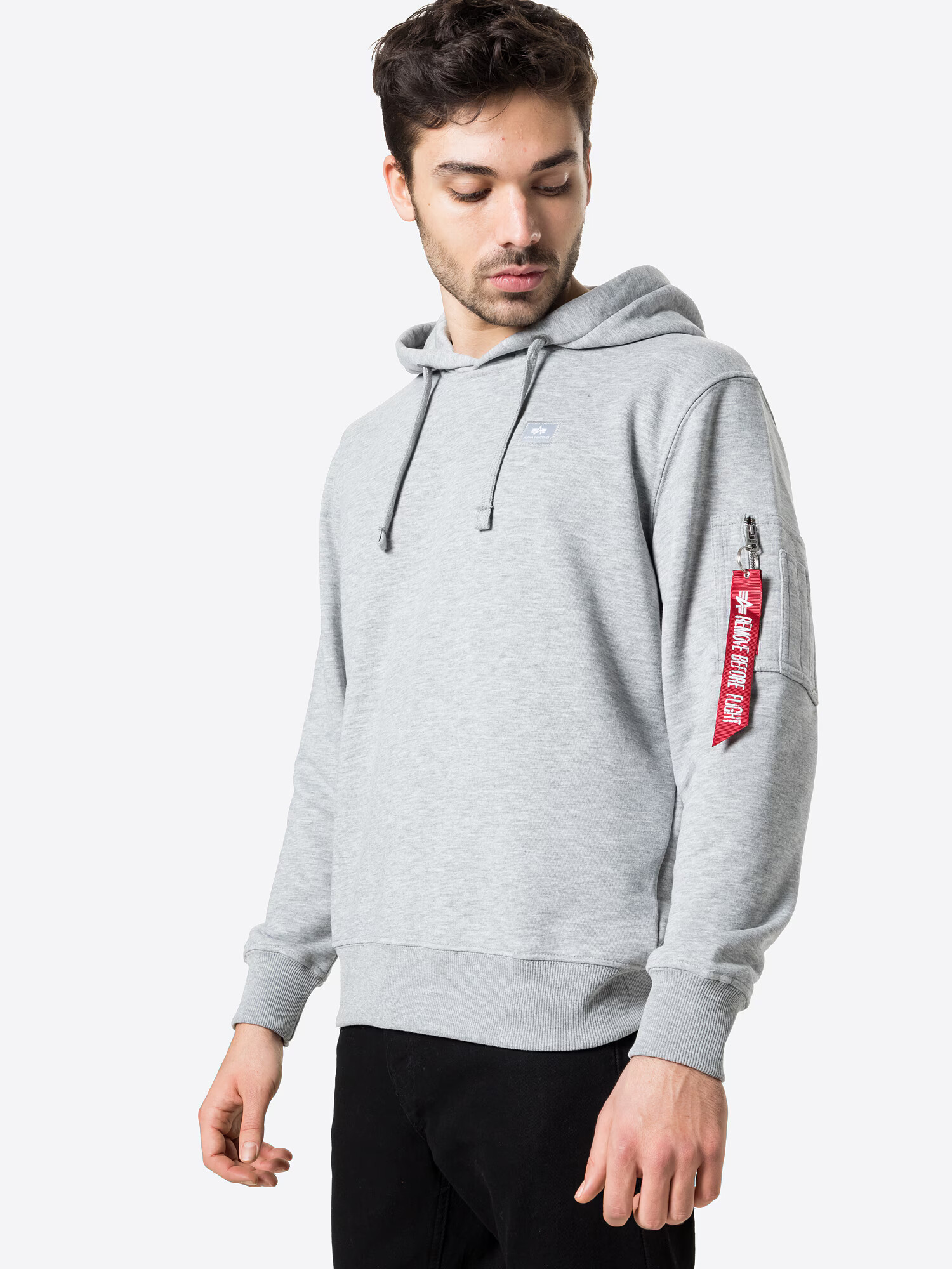 ALPHA INDUSTRIES Суичър 'X-Fit' сив меланж - Pepit.bg