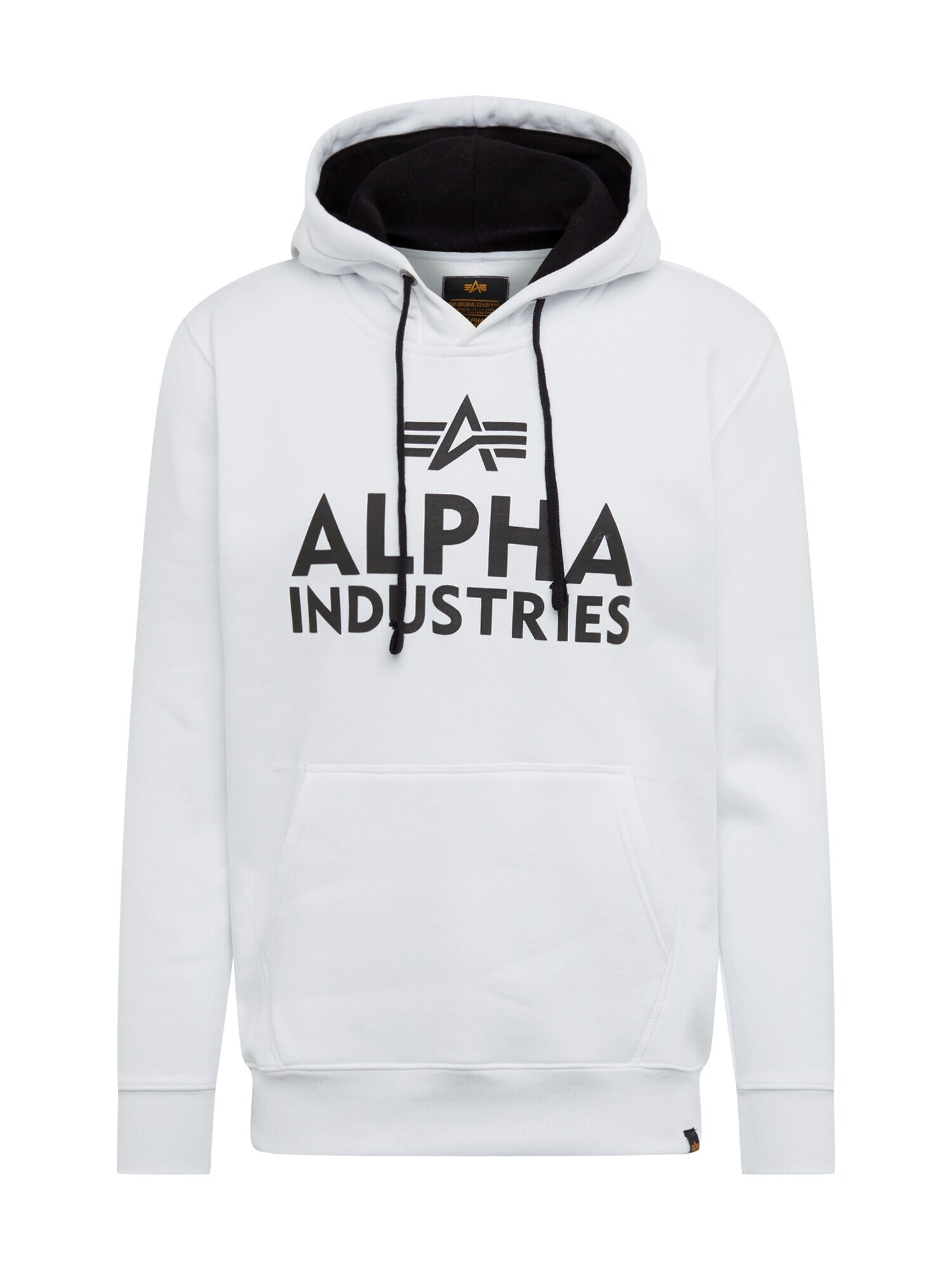 ALPHA INDUSTRIES Суичър черно / бяло - Pepit.bg