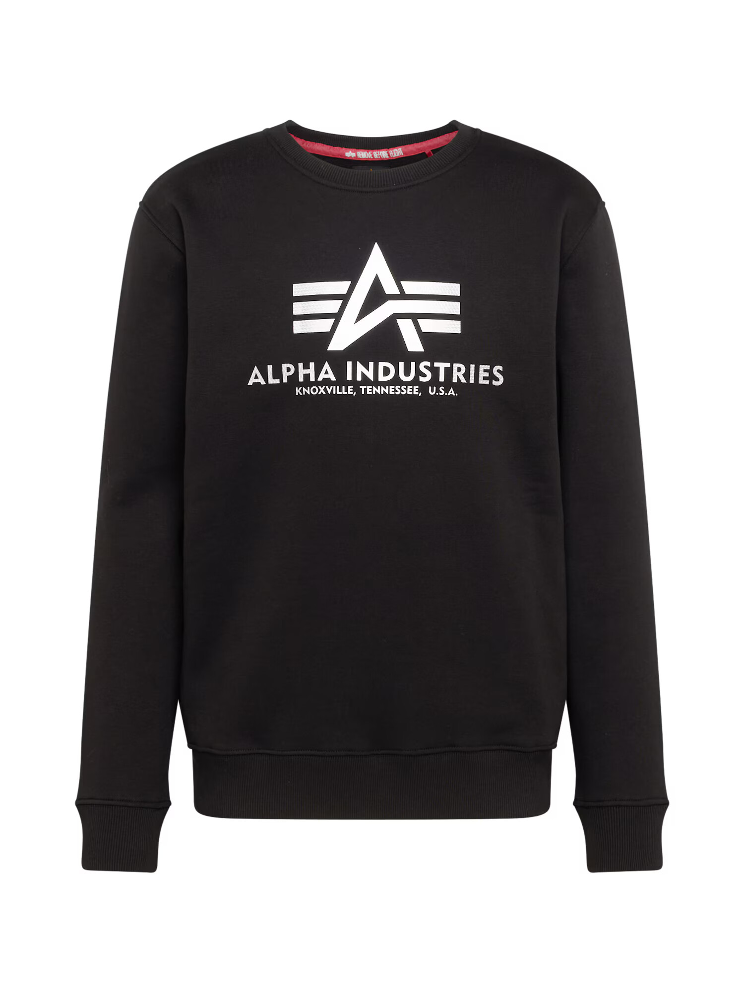 ALPHA INDUSTRIES Суичър черно / бяло - Pepit.bg