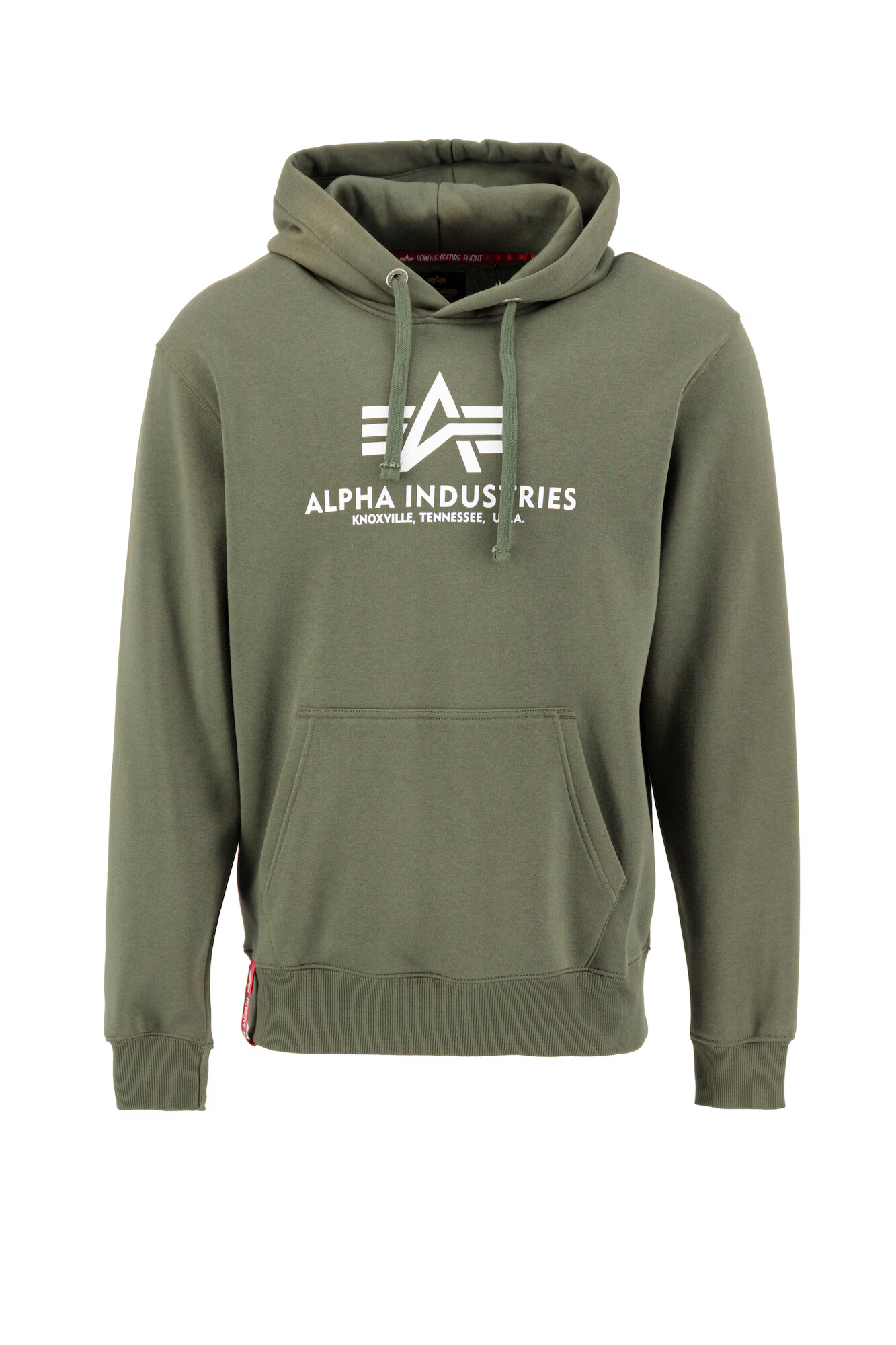 ALPHA INDUSTRIES Суичър маслина / бяло - Pepit.bg