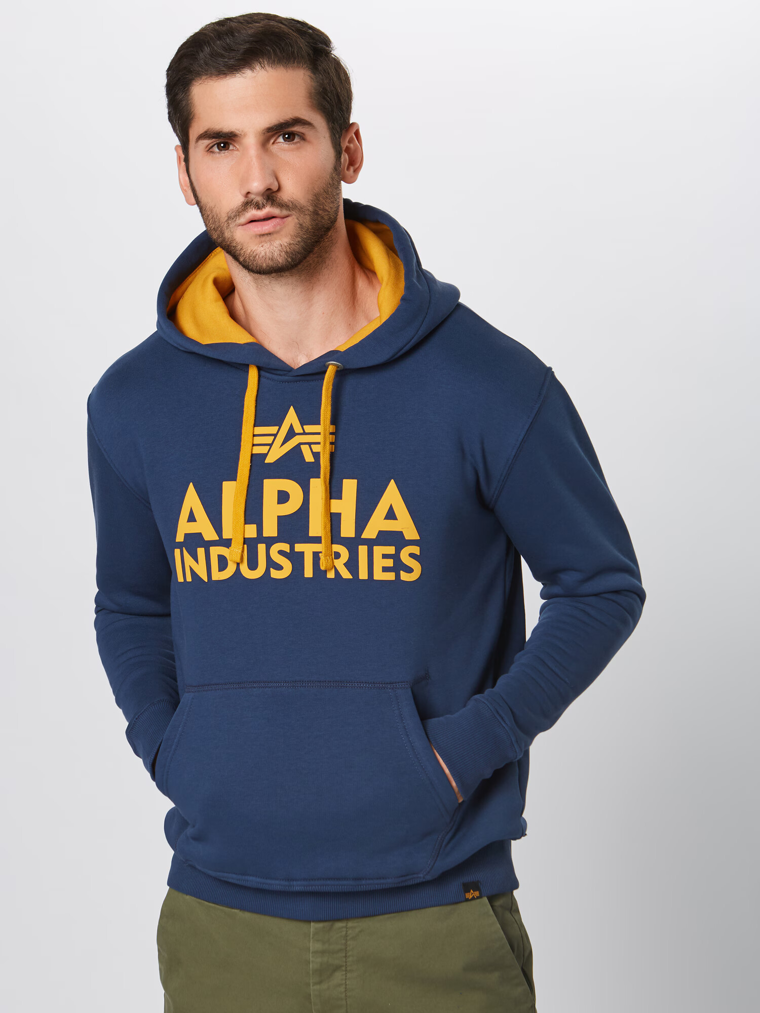 ALPHA INDUSTRIES Суичър нейви синьо / шафран - Pepit.bg