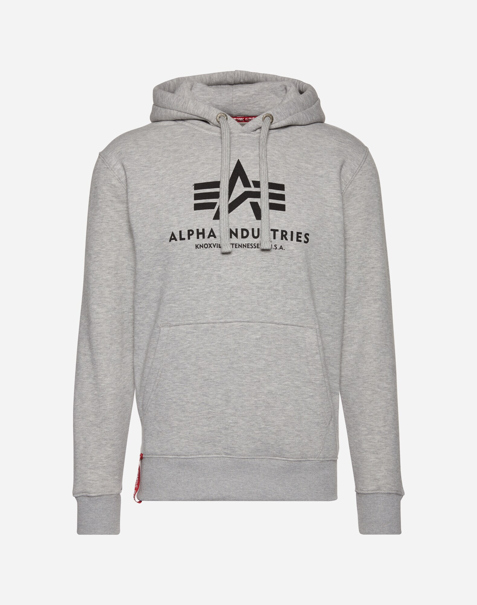 ALPHA INDUSTRIES Суичър сив меланж / черно - Pepit.bg