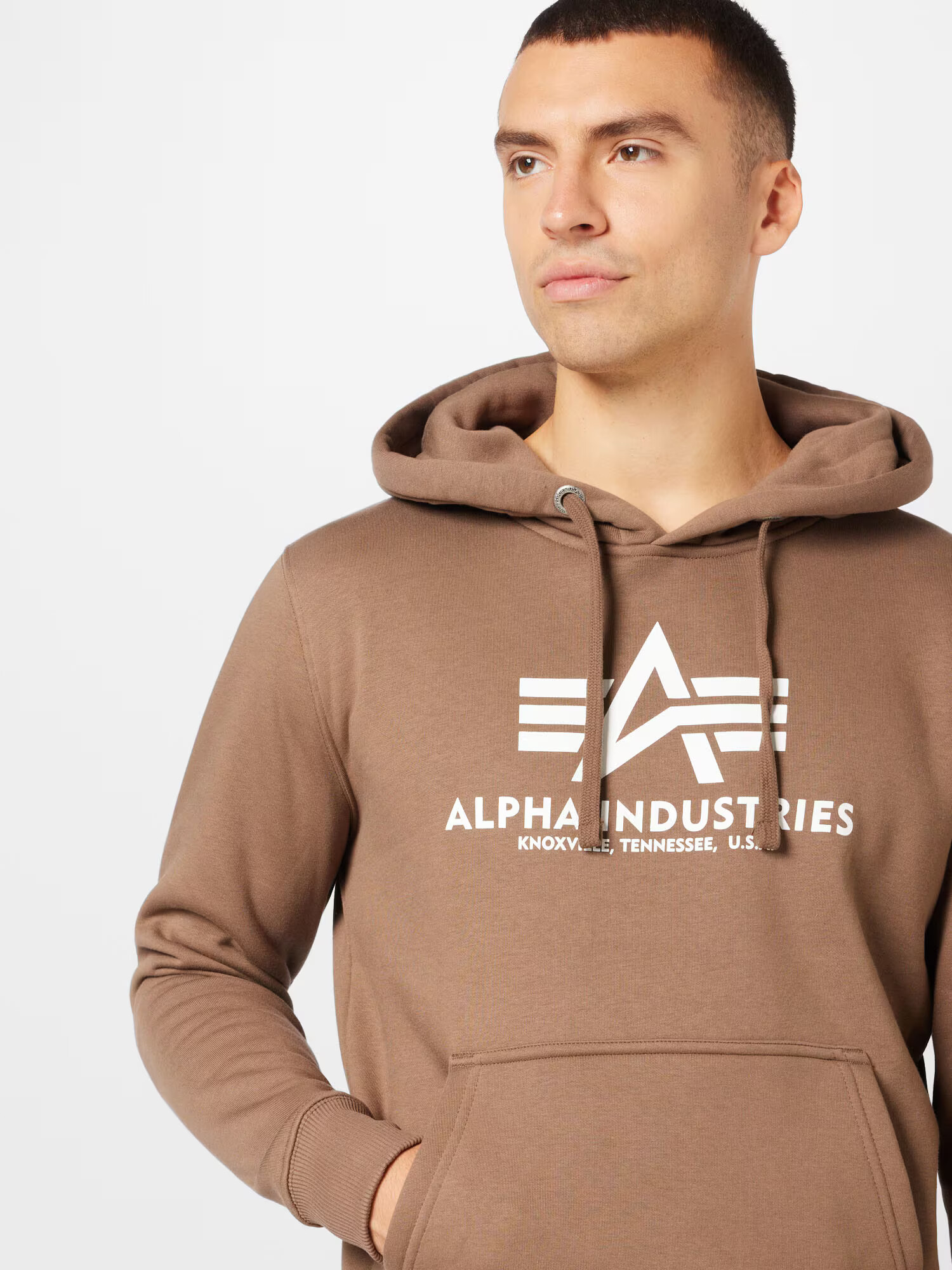 ALPHA INDUSTRIES Суичър таупе сиво - Pepit.bg